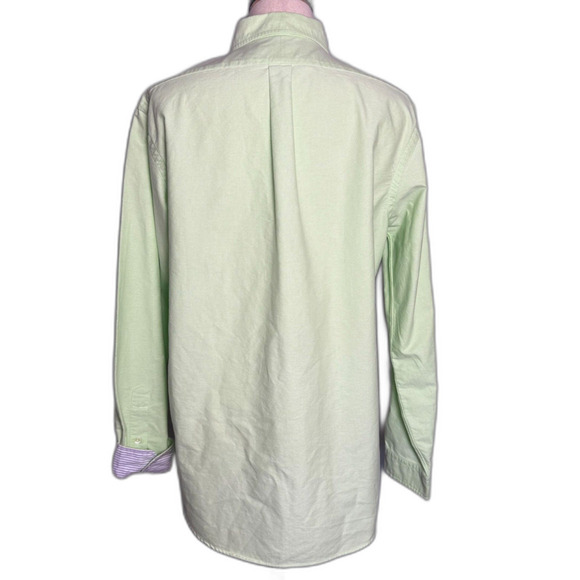 Ralph Lauren 100% Cotton Light Green Long Sleeve Button Down 17 36/37 Pony - Picture 3 of 13